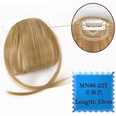 Synthetic Hair Clip In Bangs Brown Colored Invisible Front Fringes Clip in Hair Air Bangs Natural Black Fake Hair Bangs For Girl Khamik Shop Online