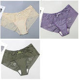 DaiNaFang New Plus Size Underwear Women Sexy Transparent Lace Modal Cotton Panties High Waist Large Lingerie Khamik Shop Online