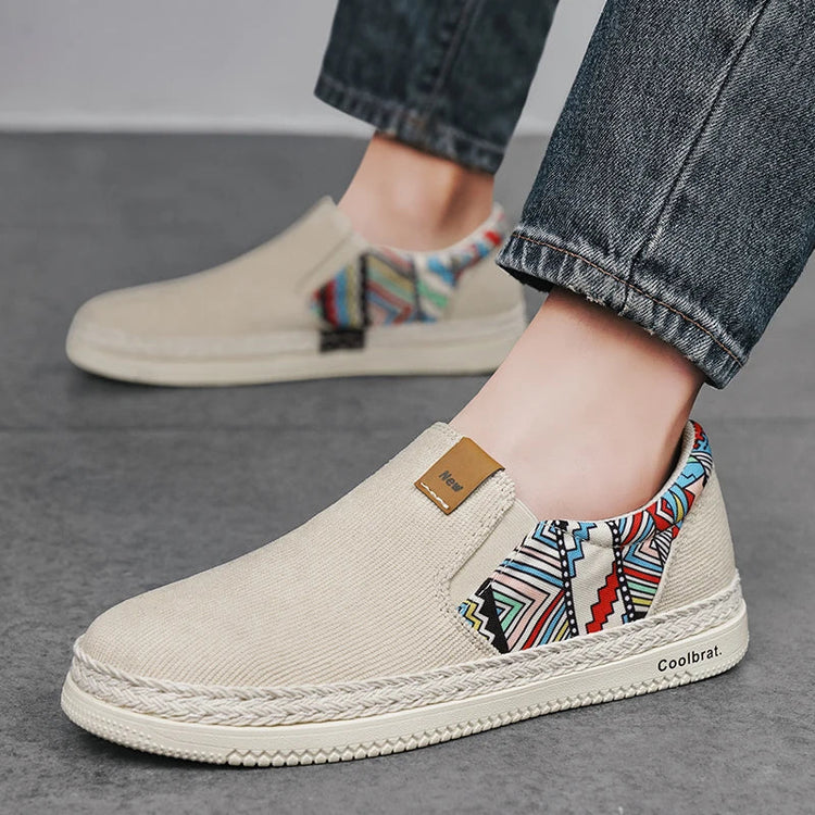 Portable men casual cloth shoes ultra light weight, compact design, breathable shoes for travel and business trips Khamik Shop Online