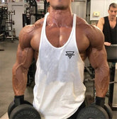 2022 New Fashion Men Gym Tank Top Fitness Y Back Clothing Summer Men&