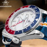 ADDIESDIVE Reloj Hombre Men Watches 20Bar Diving BGW9 Luminous AD2044 Swiss Ronda 515-24H GMT Watch Quartz Watch Khamik Shop Online