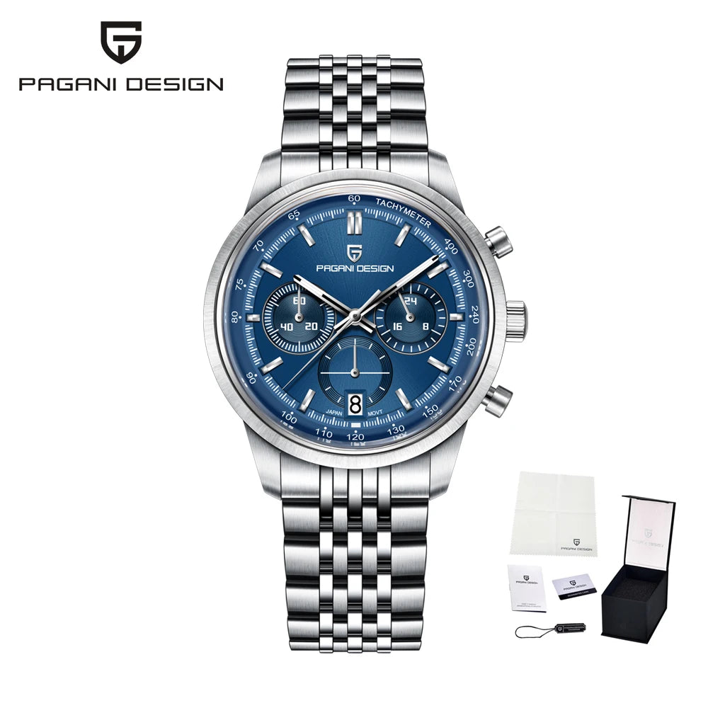 PAGANI DESIGN 2026 New Men Watches Business Luxury Quartz Watch Men Speed Chronograph Stainless steel Waterproof Auto Date Watch Khamik Shop Online