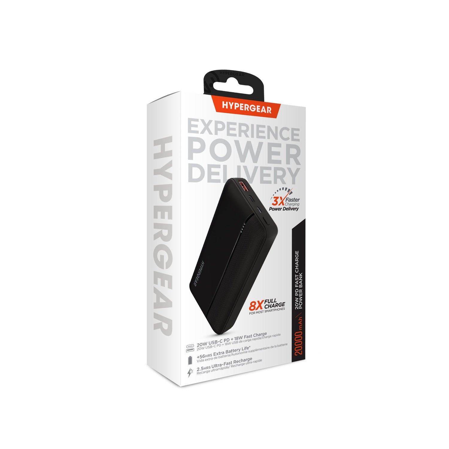 HyperGear 20000mAh 20W PD + USB Power Bank Sky Iapetus