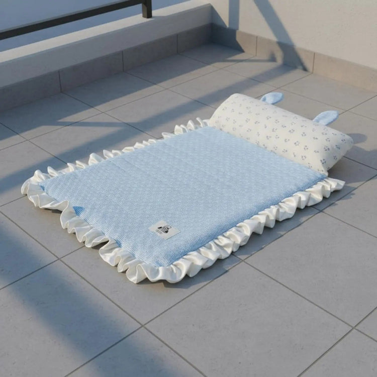 Dog Cooling Mat Cute Ear Pillow Feline Cooling Mat Summer Pet Cushion Soft Breathable for Small Dogs, Hot Weather Khamik Shop Online