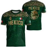 2026 Mexico National Flag Print T Shirt Men women 3D Eagle Pattern Short Sleeve Tees Outdoor Football Sports Clothes Casual Tops Khamik Shop Online