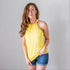 Back Keyhole Halter Tank Pink Bearberry
