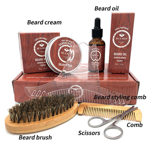 WOODSMAN™ – Premium Beard Grooming Gift Set with Beard Oil & Cream Carmine Juneberry