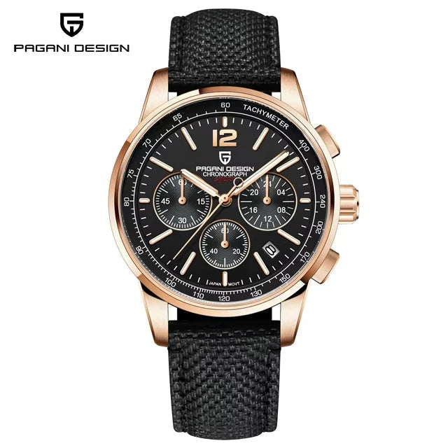 PAGANI DESIGN New Mens Watch 41mm Chronograph 100M Waterproof Wristwatch Top Brand VK63 Quartz Watches for Men Gift Reloj Hombre Khamik Shop Online