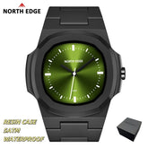NORTH EDGE Watch for Man New VOLT Quartz Watch Fashion Light Resin Case Square Swimming 50M Waterproof Men Watches Gift Box Khamik Shop Online