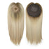 14 Inches Mogolian Cuticle Remy Hair Topper Silky Straight 8x8” Jewish Kosher Human Hairpieces Topper Free Style 120% Density Khamik Shop Online