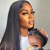 Natural Black Bone Straight Human Hair Front Wig 360 13x6 13x4 7x6 HD Lace Brazilian Human Hair Natural Hairline No Shed No Tangle For Women Daily Work Party Wear 38 40 Inch Khamik Shop Online