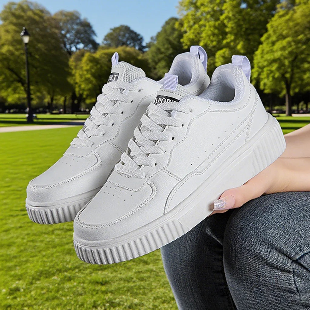 Fashion Women Casual Shoes Breathable Walking Flat Shoes Sneakers White Female Footwear Sports Running Outdoor Walking For Men Khamik Shop Online