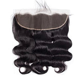 Body Wave Human Hair Bundles with Frontal Malaysian Virgin Hair Weave 3 Bundles with 13x4 Lace Frontal Hair Natural Black Khamik Shop Online