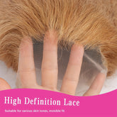34 38Inch Honey Blonde Wig Human Hair Deep Wave 13x6 Hd Lace Frontal Wig 230 Density Preplucked 