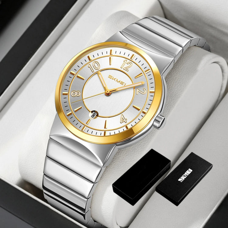 9401 Luxury Mens Steel Band Watch Original Business Quartz Wristwatch Waterproof Watches for Man Clock Reloj Hombre 2026 Khamik Shop Online