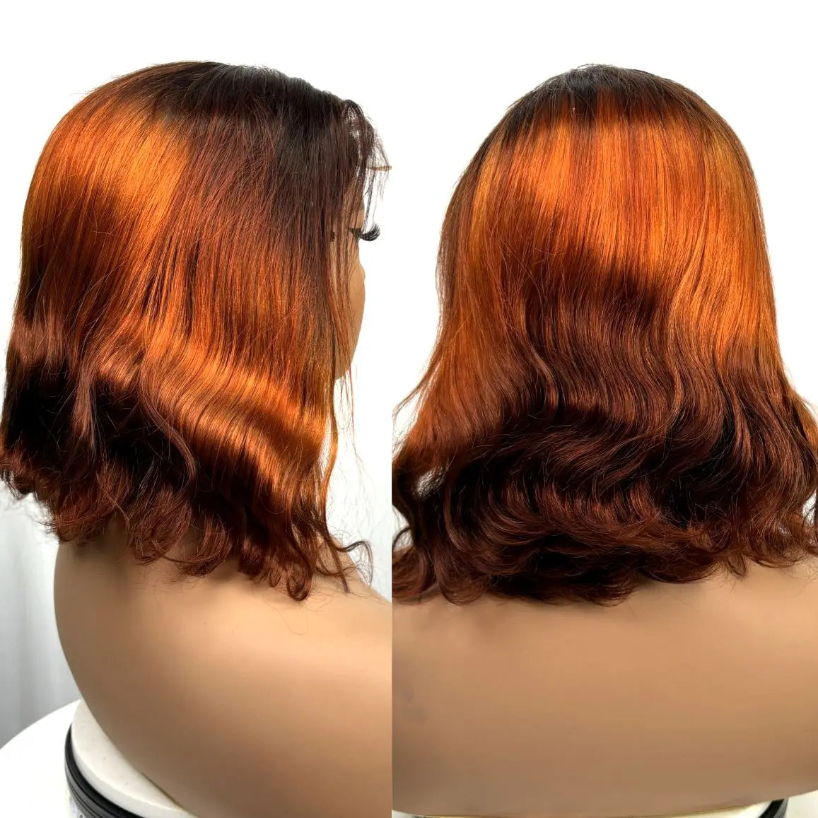 250% Density Colored Body Wave Human Hair Wigs 12inch 12A 100% Human Hair 4x4 Transparent Lace Closure Wavy Hair Wigs for Women Khamik Shop Online