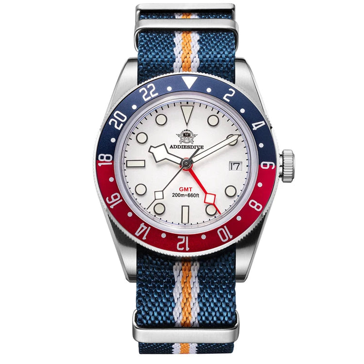 ADDIESDIVE Reloj Hombre Men Watches 20Bar Diving BGW9 Luminous AD2044 Swiss Ronda 515-24H GMT Watch Quartz Watch Khamik Shop Online