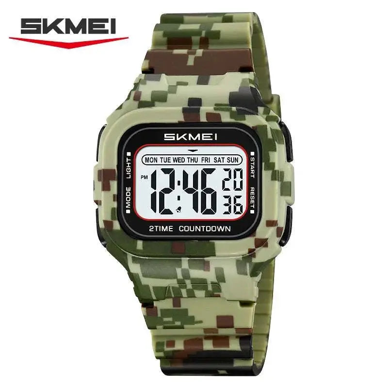 SKMEI 2343 Military Digital Watch Sports Shockproof Waterproof Multi Functional Men&