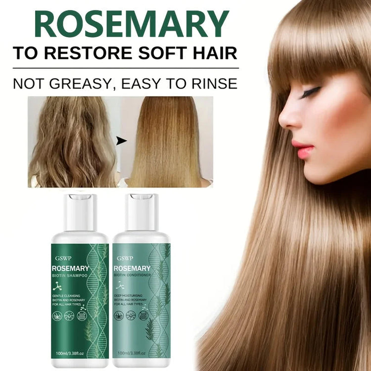 GSWP Rosemary Biotin Shampoo Conditioner Set, Including Rosemary, Biotin and Other Formulas, Deep Cleaning and Maintenance.200ml Khamik Shop Online
