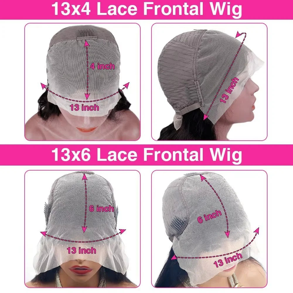 300 Density Curly 13x4 13x6 HD Lace Human Hair Wigs Pre Plucked Deep Wave Lace Frontal Wig 100% Human Hair Curly Wigs For Women Khamik Shop Online