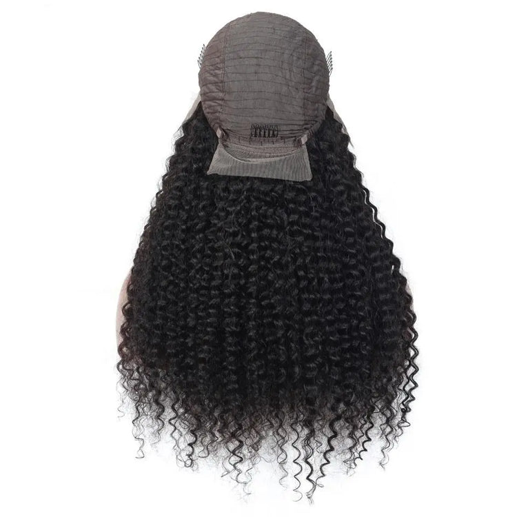 180% Density Full 4x4 Transparent Lace Front Kinky Curly Human Hair Wi Cerise Alfie