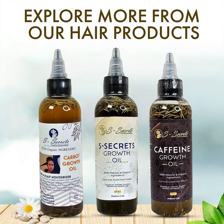 Caffeine Hair Growth Oil 2oz - Hair Growth Oil For Thinning, Balding Taupe Snowdrop
