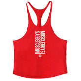 Summer Men Gym Workout Printed Tank Tops Y Back Fitness spaghetti straps Muscle Fit Stringer Sportswear Bodybuilding Cotton Tee Khamik Shop Online