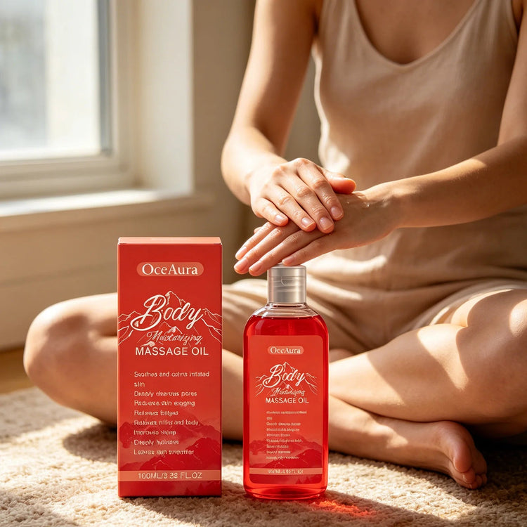 OceAura Collagen Body Oil Relax Muscles Anti Sagging Firm Skin Elasticity Boost Relieves Fatigue Moisturizing Body Massage Oil Khamik Shop Online