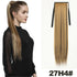 Straight Long Ponytail Extensions 22inch Natural Black Wrap Around Synthetic Hair Piece Pony Tail Hair Hairpieces for Women Girl Khamik Shop Online