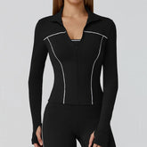 Yoga Clothes Women Sport Jacket Running Long Sleeve Shirt Sports Jackets Top Workout Coat Gym Training Clothing Workout Yoga Top Khamik Shop Online