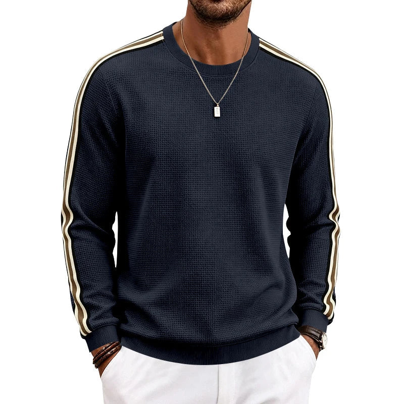 Men Lightweight Pineapple Grid Sweatshirt, Crew Neck Loose Breathable Casual Sport Top For Spring Autumn Amazon EU US Khamik Shop Online