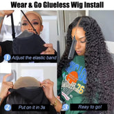 MYLOCKME Glueless Wigs Human Hair 6x4 Curly Wave Lace Closure Wigs Deep Wave 9x6 5x5 Lace Closure Wig Pre Cut Curly Human Hair Water Wave 200% Khamik Shop Online