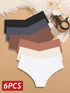 6PCS Women Seamless Panties Ice Silk Ultra Thin Briefs Sexy V Waist Underwear Female Breathable Lingerie Low Rise Underpants Khamik Shop Online