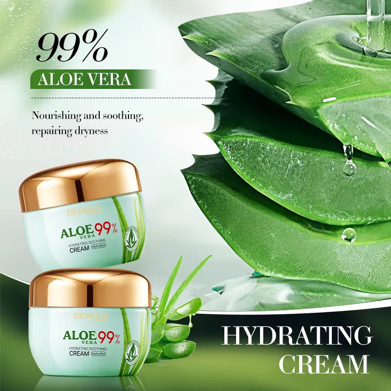 BIOAQUA Aloe Vera Skin Care Sets Moisturizing Hydrating Face Cream Anti-Aging anti Dark Circles Eye Cream Travel Size Skin Care