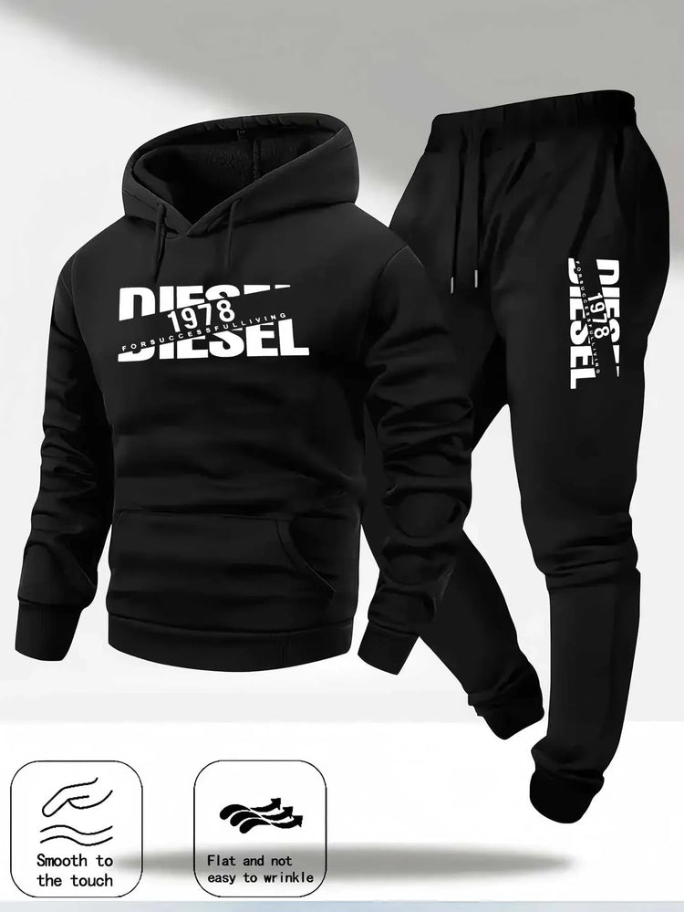 2026 popular autumn and winter new hooded sportswear sportswear fashion hooded sportswear casual sportswear and pants two in one Khamik Shop Online