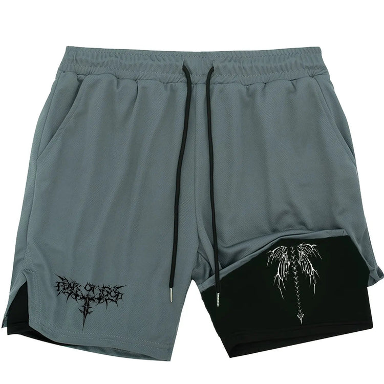 Men Running Shorts 2 in 1 Double-deck Sport Shorts Sportswear Gym Fitness Short Pants Training Jogging Bottom Men&