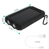 1Pc 1W MAh Solar Power Bank External Battery Pack Dual USB Interface Pear Daisy