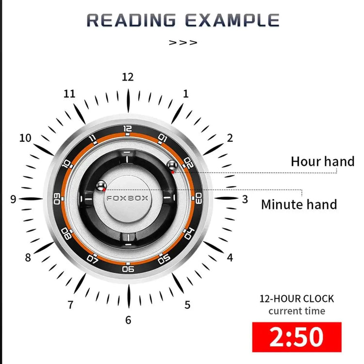FOXBOX Magnetic Driven Watch Fashion Waterproof Quartz Wristwatch Rolling Steel Ball Pointer Sports Watches Military Clock+Box Khamik Shop Online