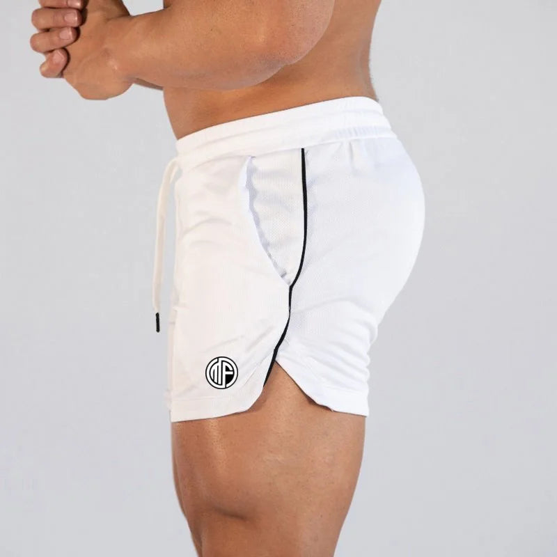 Professional Bodybuilding running shorts men mesh quick-drying breathable sport homme fitness workout Slim fit gym shorts male Khamik Shop Online