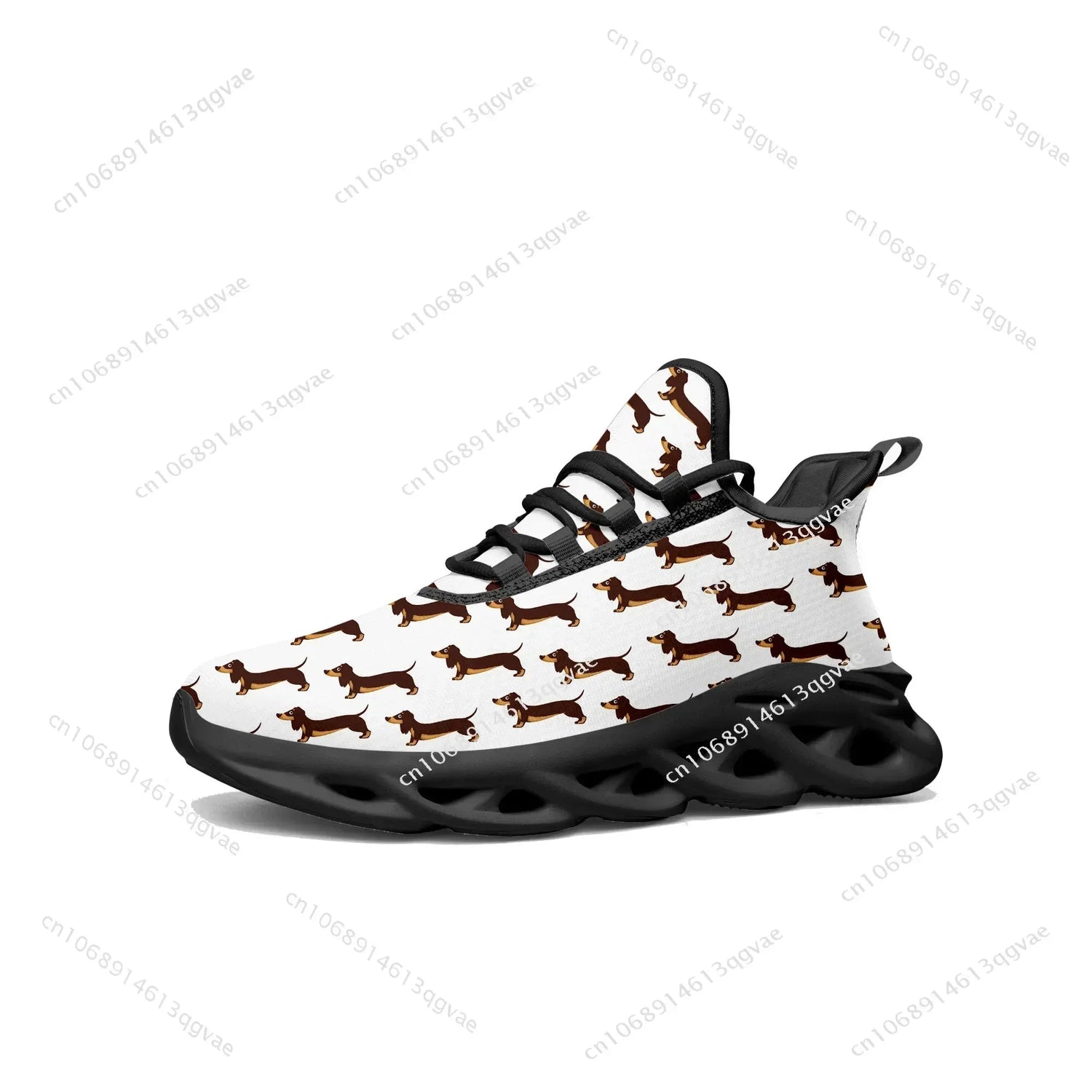 Cute Dachshund Pet Dog Flats Sneakers Mens Womens Sports Running Shoes High Quality Sneaker Lace Up Mesh Footwear Custom Shoe Khamik Shop Online