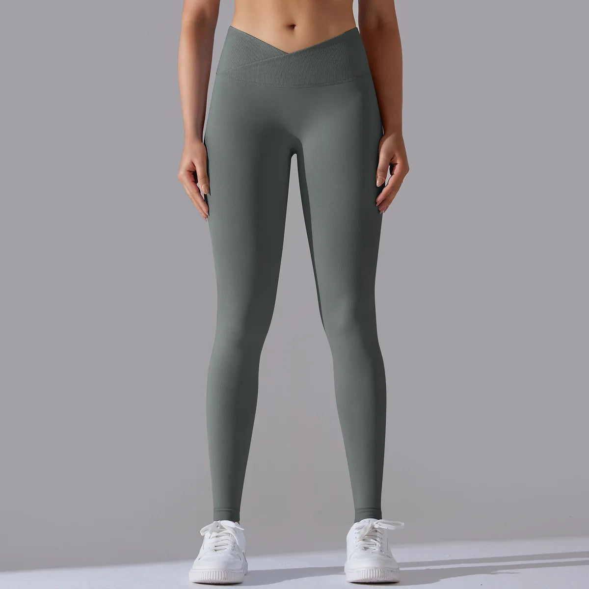 Crossover Waist Yoga Pants Women Hips Lifting Gym Leggings Seamless Sport Pants High Waist Fitness Leggings Workout Sportswear Khamik Shop Online