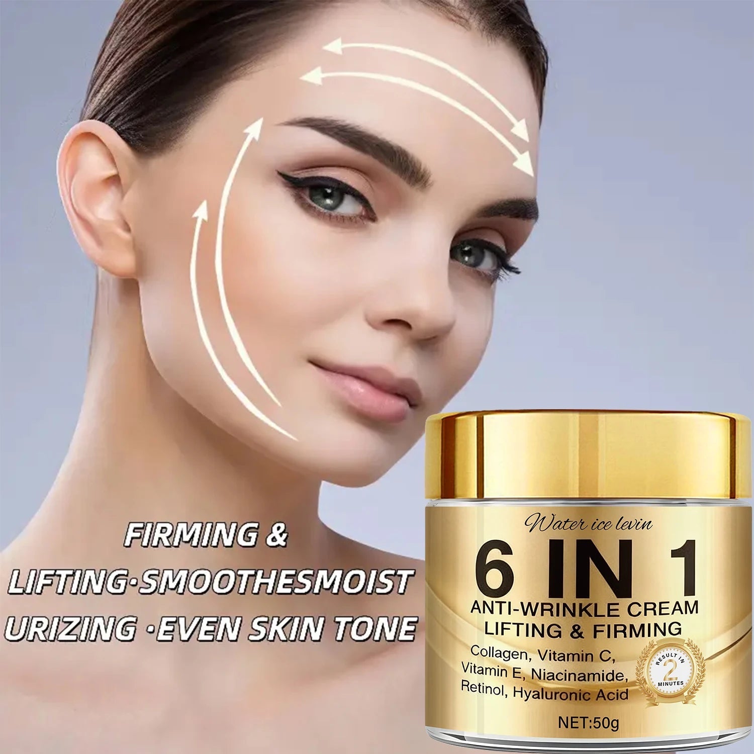 6 in 1 Cream with Collagen, Retinol & Hyaluronic Acid, Lifts, Firms & Nourishes for Softer, Confident Skin Khamik Shop Online