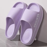 Mens Thick Sole Indoor Bathroom Anti Slip Shoes Summer Couple Sandals Feslishoet Women Letter Slippers Beach Slides Solid Color Khamik Shop Online