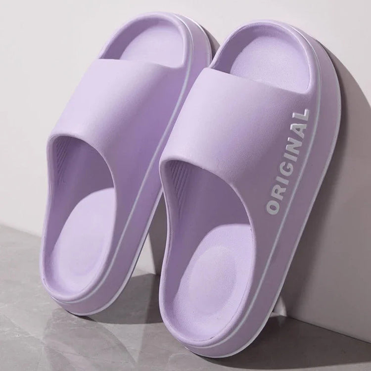 Mens Thick Sole Indoor Bathroom Anti Slip Shoes Summer Couple Sandals Feslishoet Women Letter Slippers Beach Slides Solid Color Khamik Shop Online