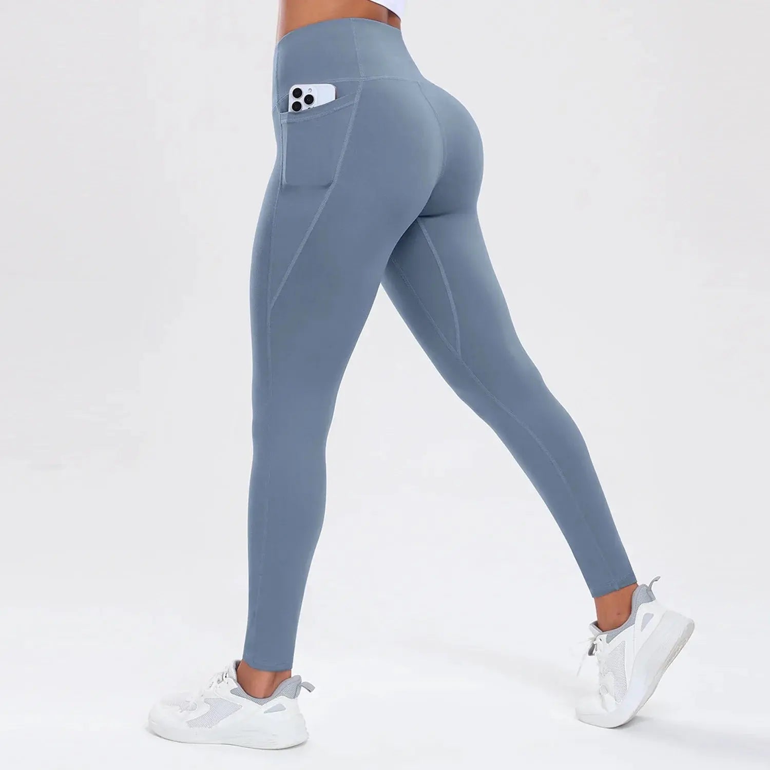 Women Yoga Pants with Pockets Butt Lifting Tummy Control Sports Leggings High Waist Fitness Tights Gym Clothing Sportswer Khamik Shop Online