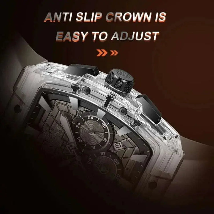 NAVIFORCE Mens Sport Watches 5ATM Waterproof Chronograph Tonneau Silicone Strap Luminous Casual Quartz Male Wristwatch Gifts box Khamik Shop Online