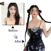 1/2PCS Hair Extension Braided Ponytail Fashion Long Twist Braided Ponytail Synthetic Extension Hair Accessories Hip Hop Y2K Girl Khamik Shop Online