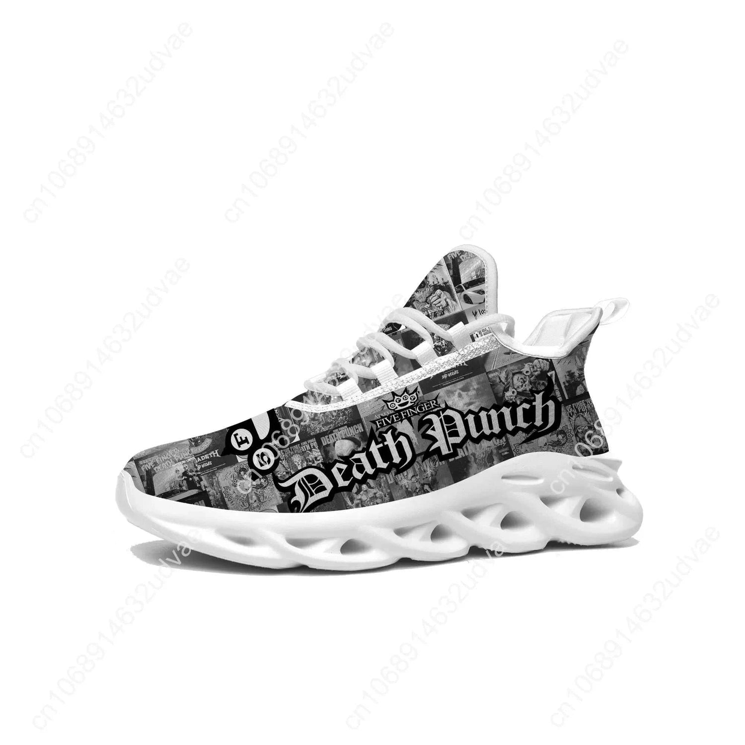 Five Finger Death Punch Sports Sneakers Mans Womans Running Shoes Sneaker Lace Up Mesh Footwear Tailor Made Shoe White Khamik Shop Online