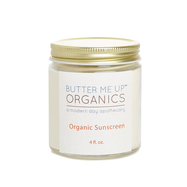 Natural Organic Suns  Block/ Safe Protection/ Non-Nano Zinc Oxide / White Smokey