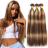 Piano Color 4/27 Straight Bundles Virgin Human Hair Brazilian Hair Weaving Highlight Human Hair 2/3 Bundles Deals For Extensions Khamik Shop Online